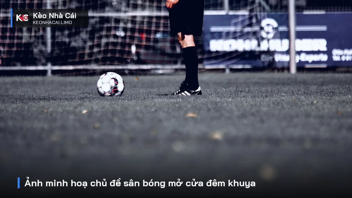 Ảnh minh hoạ chủ đề sân bóng mở cửa đêm khuya