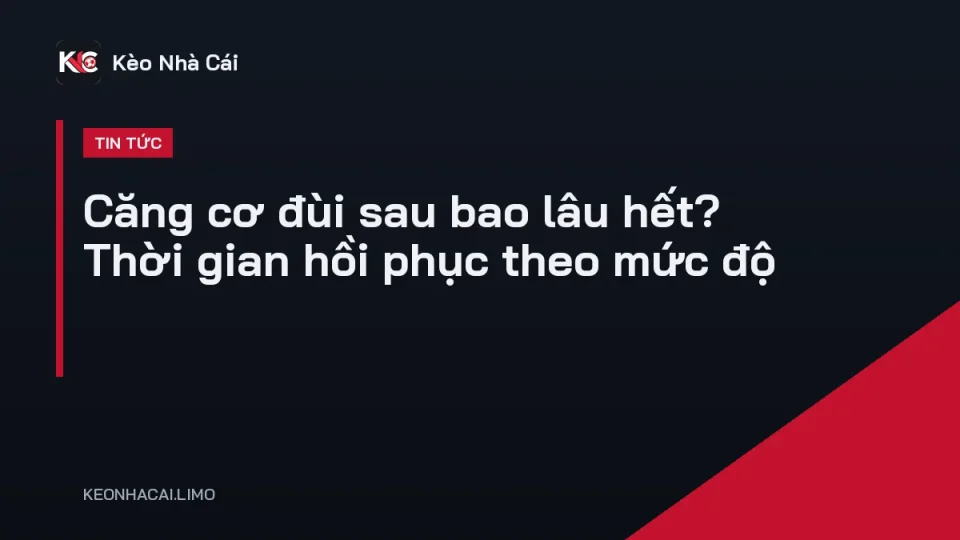 Cầu thủ ôm mặt sau đùi khi nước rút, minh hoạ căng cơ đùi sau