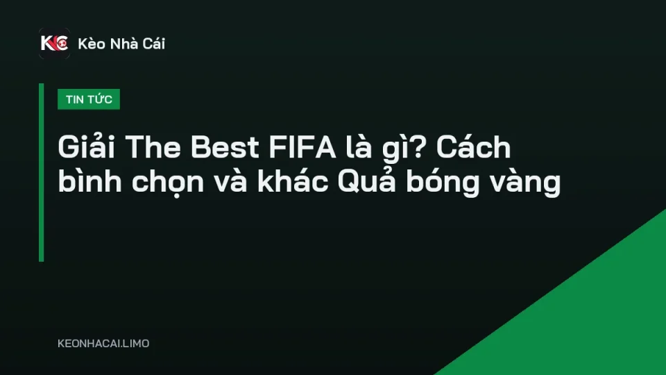 Cúp và sân khấu lễ trao giải The Best FIFA Football Awards