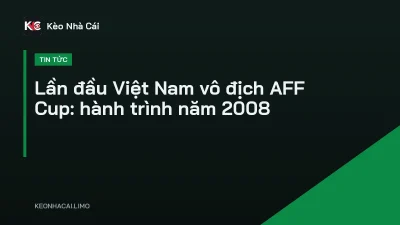 Lần đầu Việt Nam vô địch AFF Cup: hành trình năm 2008