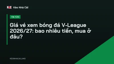 Giá vé xem bóng đá V-League 2026/27: bao nhiêu tiền, mua ở đâu?