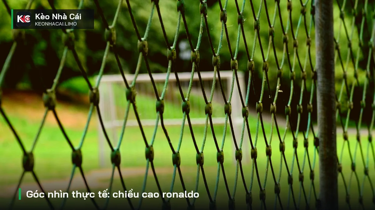 Góc nhìn thực tế: chiều cao ronaldo