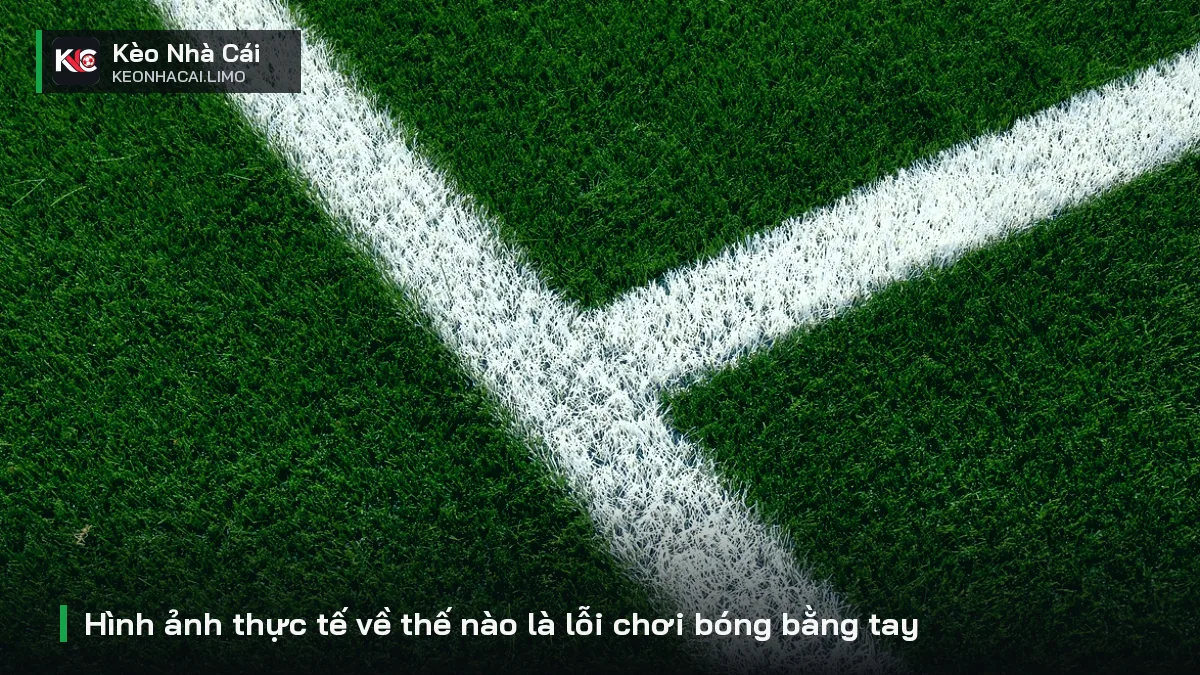 Hình ảnh thực tế về thế nào là lỗi chơi bóng bằng tay