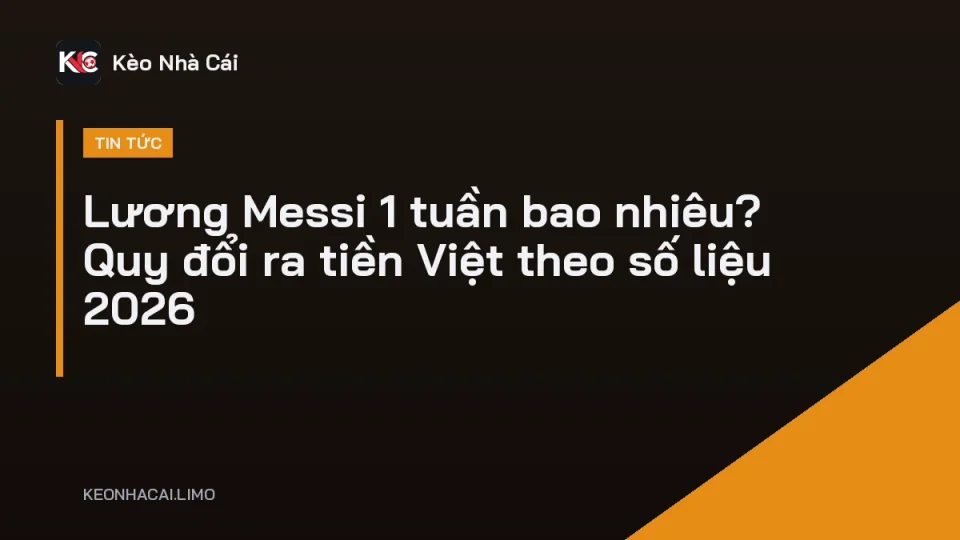 Lionel Messi trong màu áo Inter Miami, minh hoạ lương Messi 1 tuần năm 2026