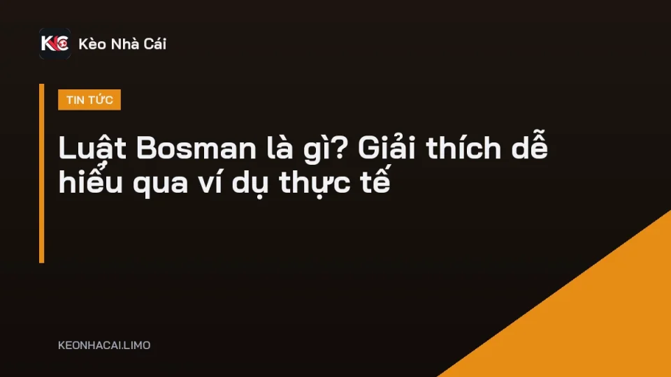Luật Bosman là gì: cầu thủ ký hợp đồng chuyển nhượng tự do sau khi hết hạn hợp đồng