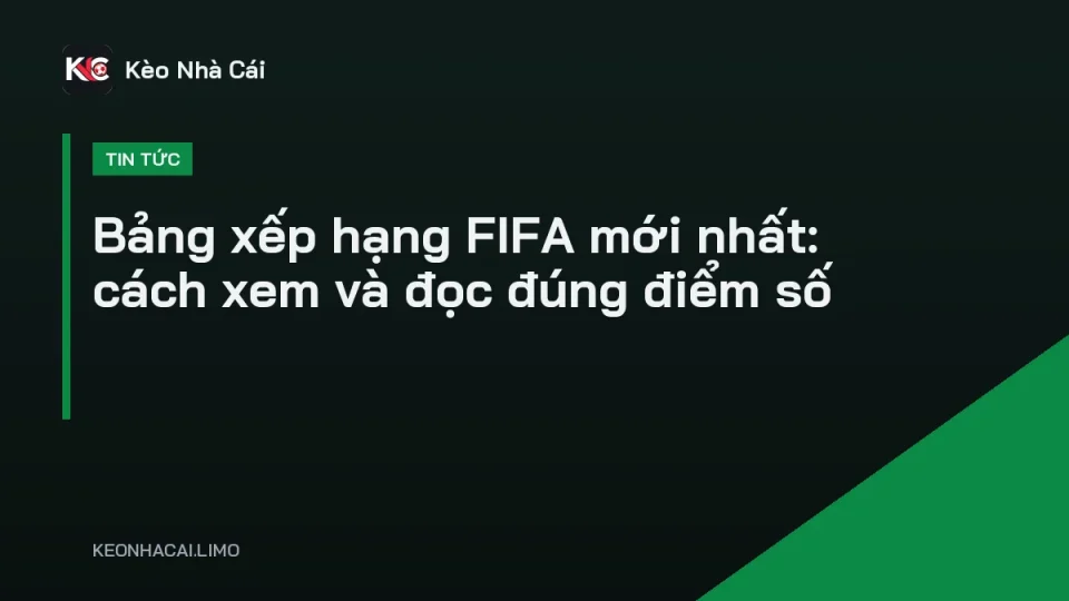 Màn hình bảng xếp hạng FIFA mới nhất các đội tuyển quốc gia nam