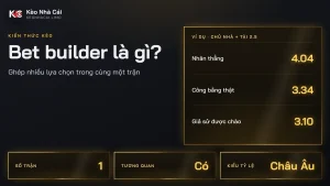 Bet builder là gì? Vì sao tỷ lệ không bằng phép nhân