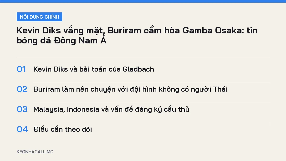 Tóm tắt nội dung bóng đá Đông Nam Á, 4 ý chính cần biết