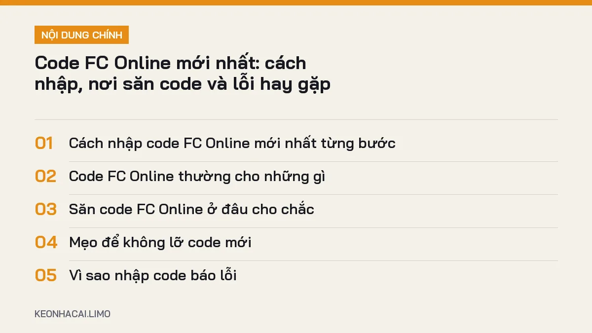 Tóm tắt nội dung code fc online mới nhất, 5 ý chính cần biết