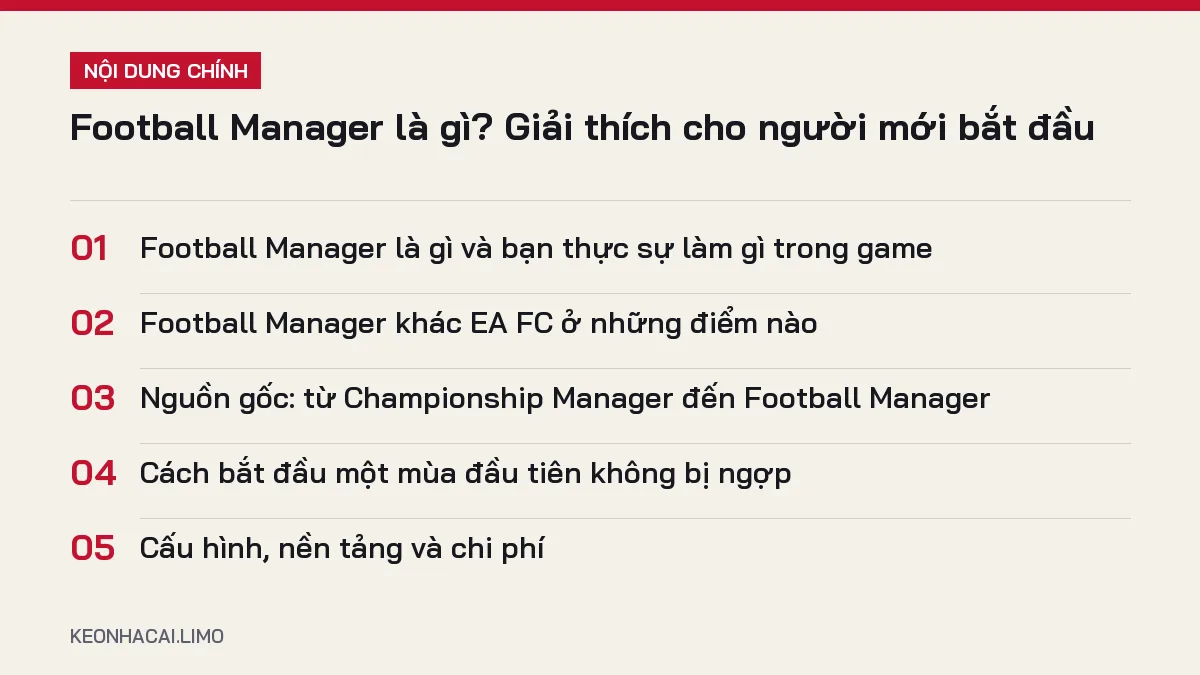 Tóm tắt nội dung football manager là gì, 5 ý chính cần biết