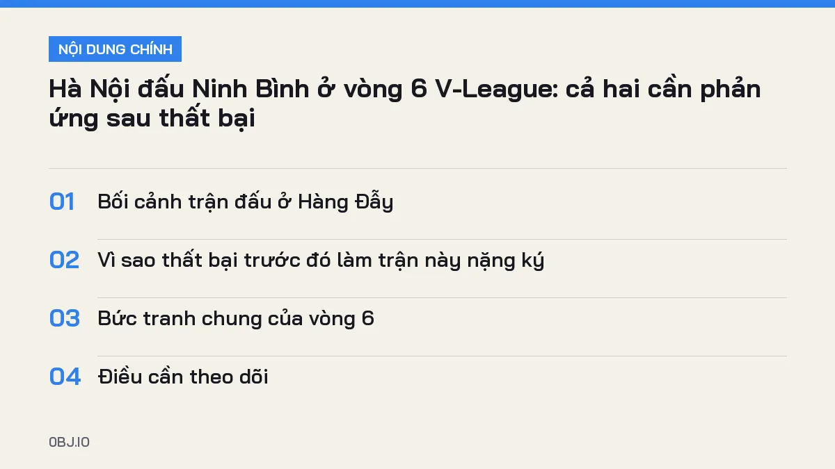 Tóm tắt nội dung Hà Nội đấu Ninh Bình V-League, 4 ý chính cần biết