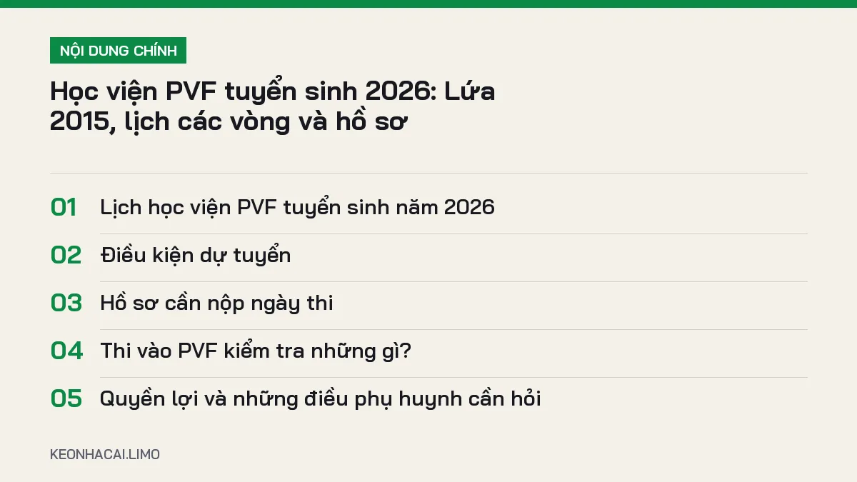 Tóm tắt nội dung học viện pvf tuyển sinh, 5 ý chính cần biết