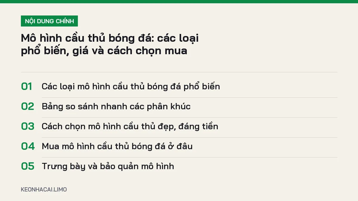Tóm tắt nội dung mô hình cầu thủ bóng đá, 5 ý chính cần biết