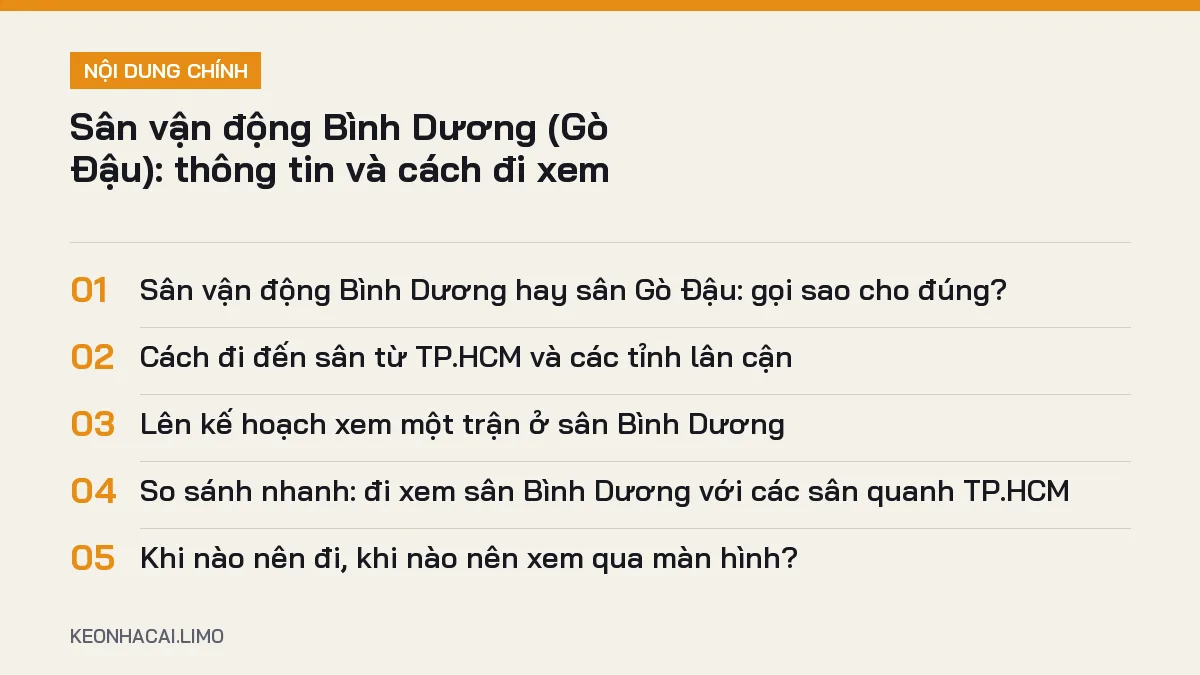 Tóm tắt nội dung sân vận động bình dương, 5 ý chính cần biết