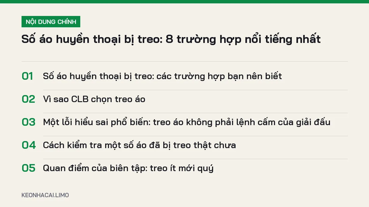 Tóm tắt nội dung số áo huyền thoại bị treo, 5 ý chính cần biết