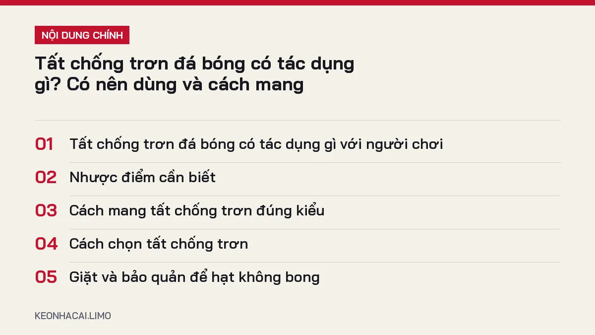 Tóm tắt nội dung tất chống trơn đá bóng có tác dụng gì, 5 ý chính cần biết