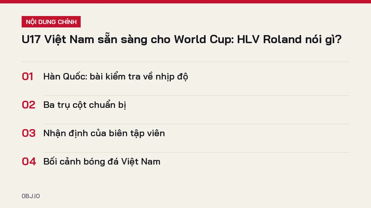 Tóm tắt nội dung U17 Việt Nam World Cup, 4 ý chính cần biết