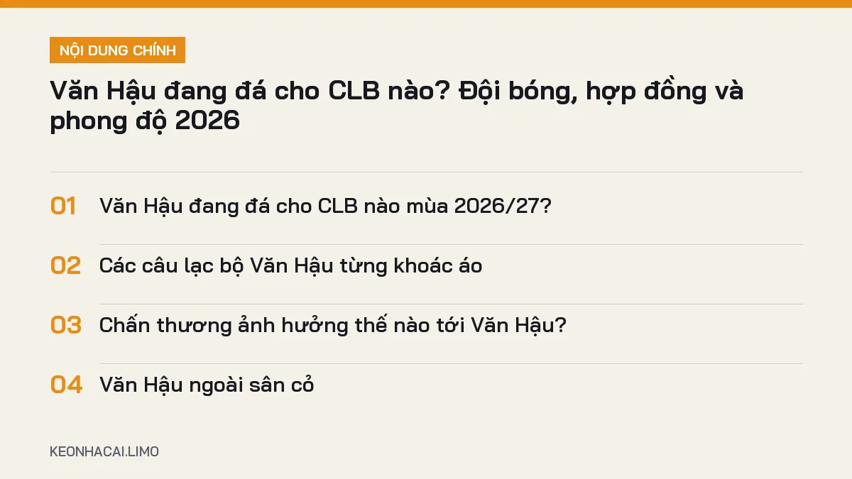 Tóm tắt nội dung văn hậu đang đá cho clb nào, 4 ý chính cần biết