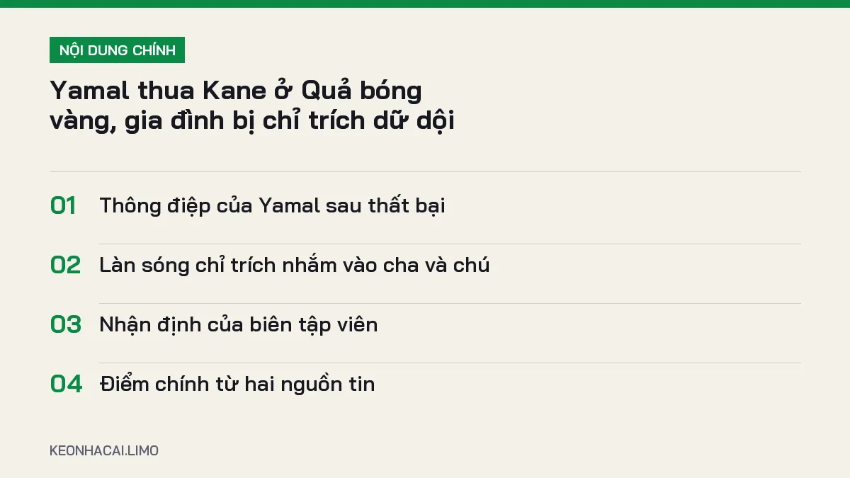 Tóm tắt nội dung Yamal Quả bóng vàng, 4 ý chính cần biết